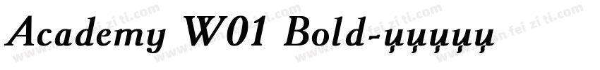 Academy W01 Bold字体转换
